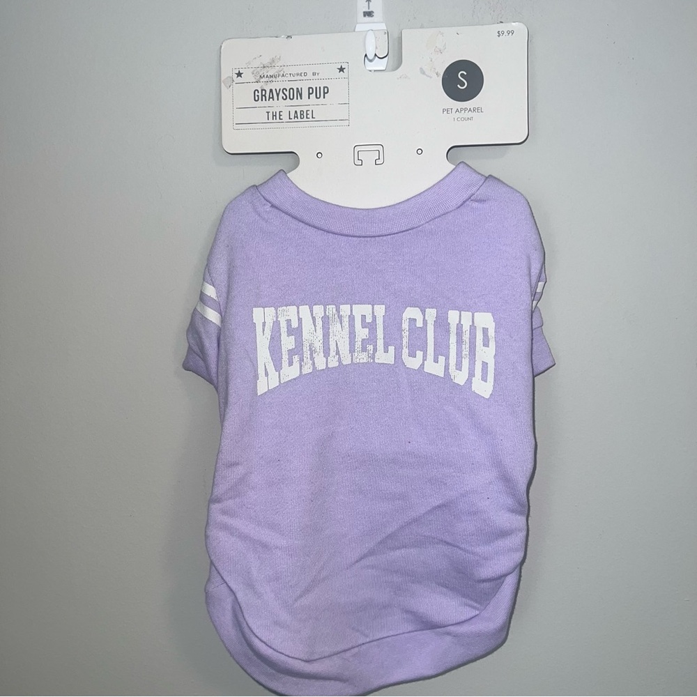 Grayson Pup Lavender Kennel Club Shirt (S)